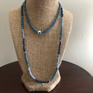 Blue lagoon necklace set